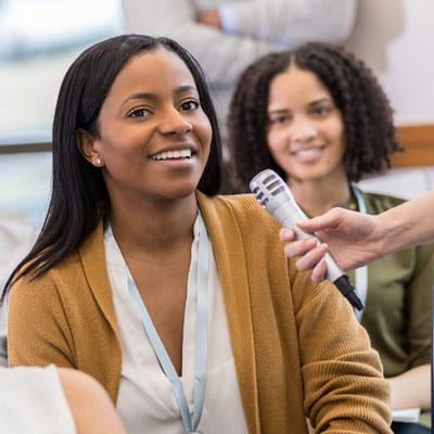 healthy discussion among diverse women