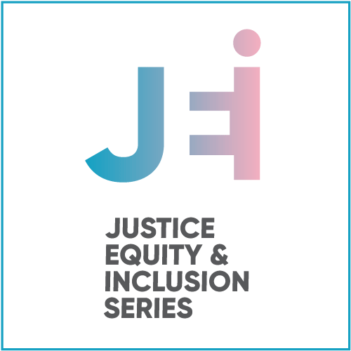 Justice, Equity and Inclusion (JEI) Series logo, stacked