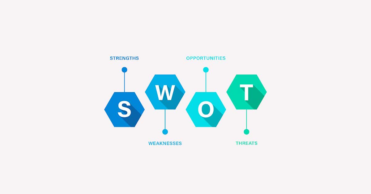 SWOT analysis vector illustration