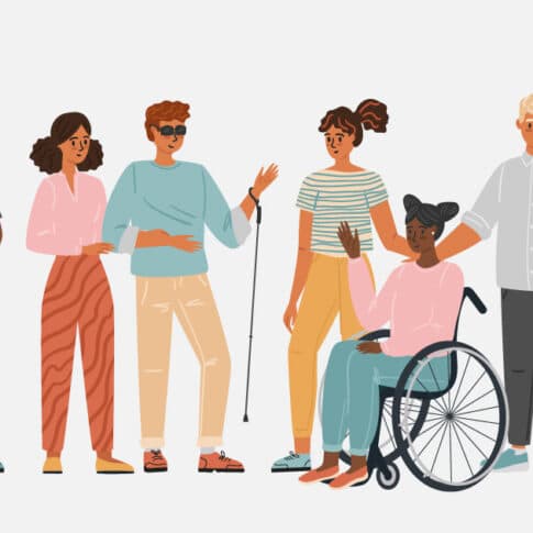 group of people with diverse disabilities