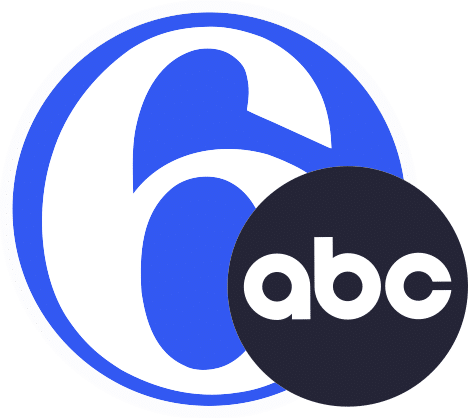 ABC 6 logo in blue and black