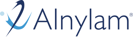 Alnylam company logo with abstract design