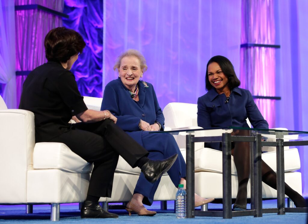 Madeline Albright with Condoleeza Rice
