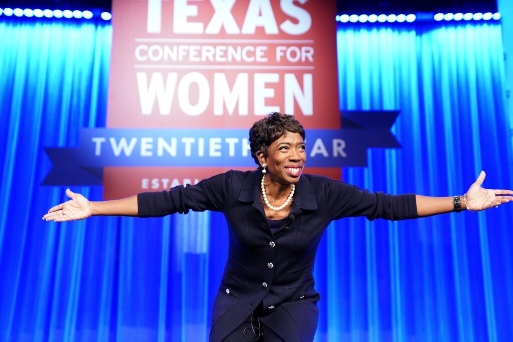 Carla Harris at Texas Conference for Women event.