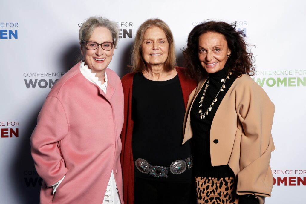 Meryl Streep, Gloria Steinem, and Diane von Furstenberg