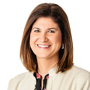Smiling professional woman in business attire portrait