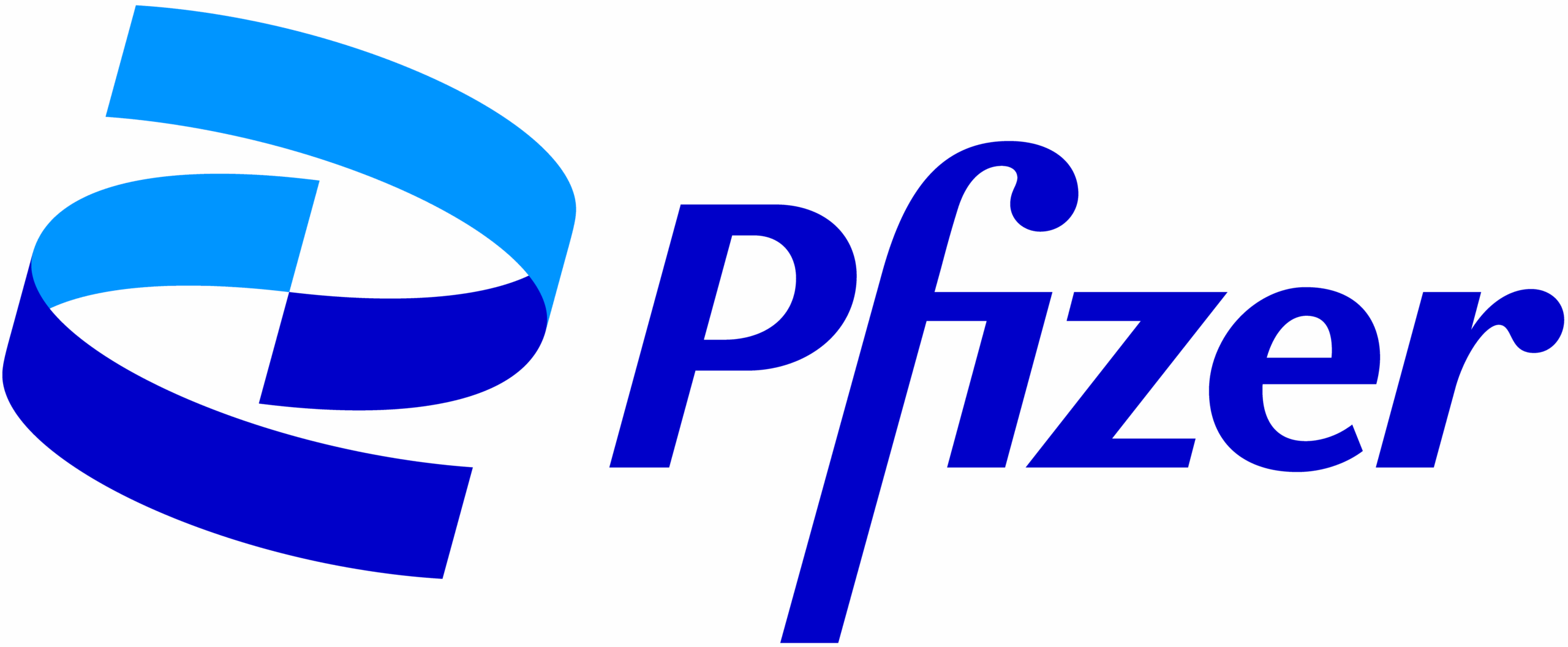 Pfizer company logo in blue