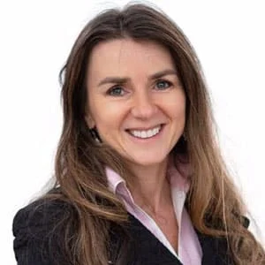 Smiling professional woman in business attire portrait