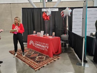 Cancer Support Community Massachusetts booth at event
