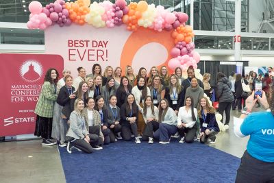 Group photo at Massachusetts Conference for Women event