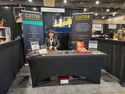 Cutter Entertainment booth at trade show event