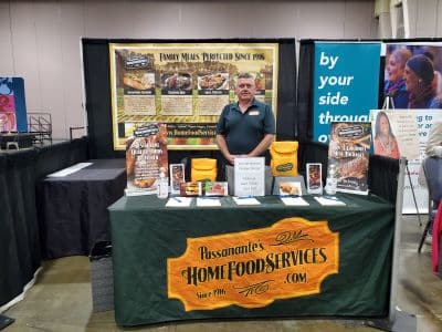 Home food services booth at trade show