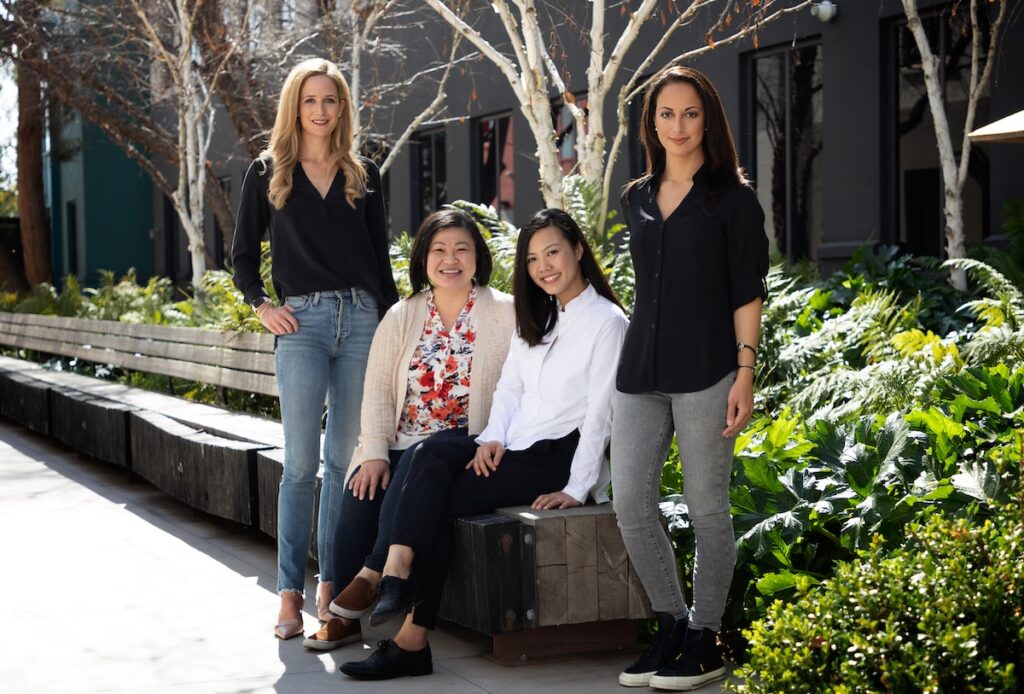 From L to R: Elisabeth Michaels, Sun Yen Cumby, Jocelyn Chen, and Ruth Bram