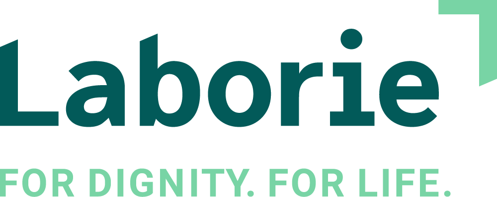 Laborie company logo with slogan For Dignity For Life