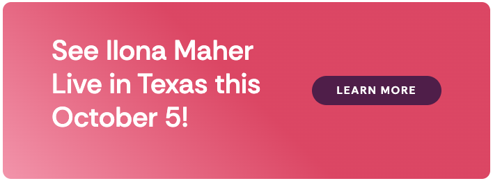 Ilona Maher Texas event banner October 5