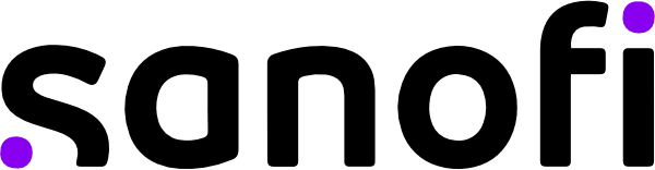 Sanofi logo with purple dots