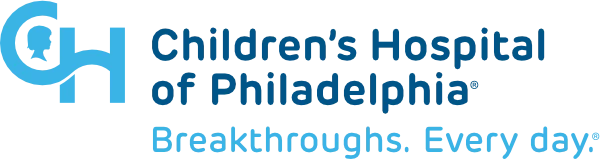Children's Hospital of Philadelphia logo with Breakthroughs Everyday tagline