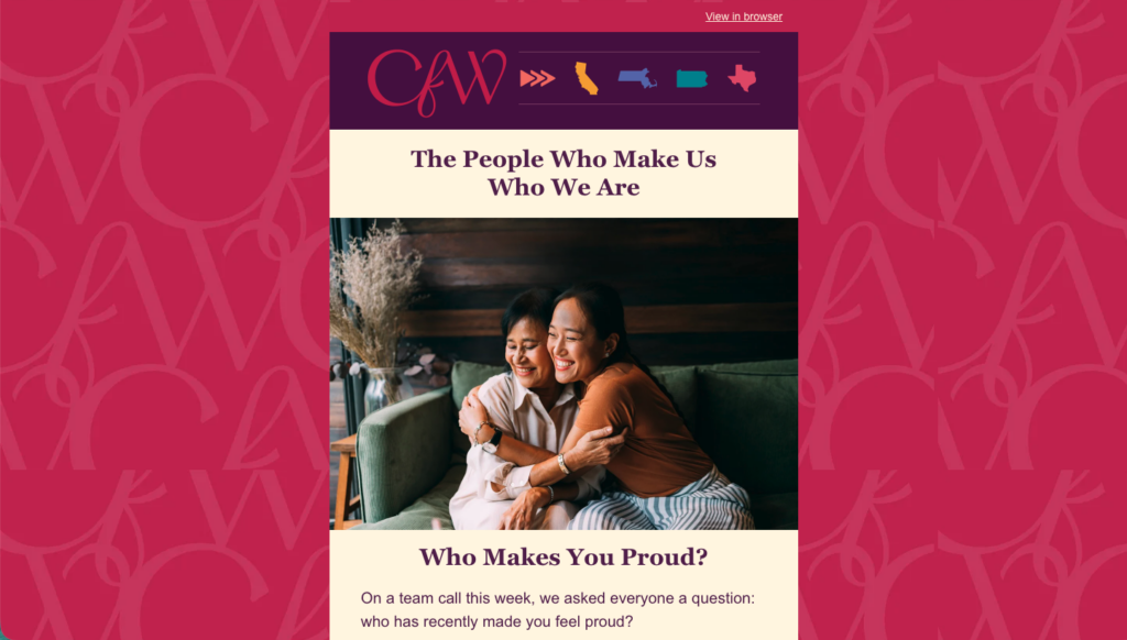 September 2026 CFW Newsletter