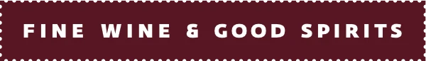Fine Wine & Good Spirits logo in burgundy