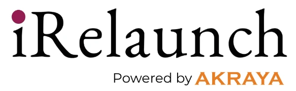 iRelaunch powered by AKRAYA logo
